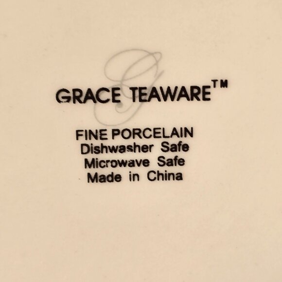 Vintage Grace Teaware Fine Porcelain Floral Gravy Boat - Picture 8 of 8